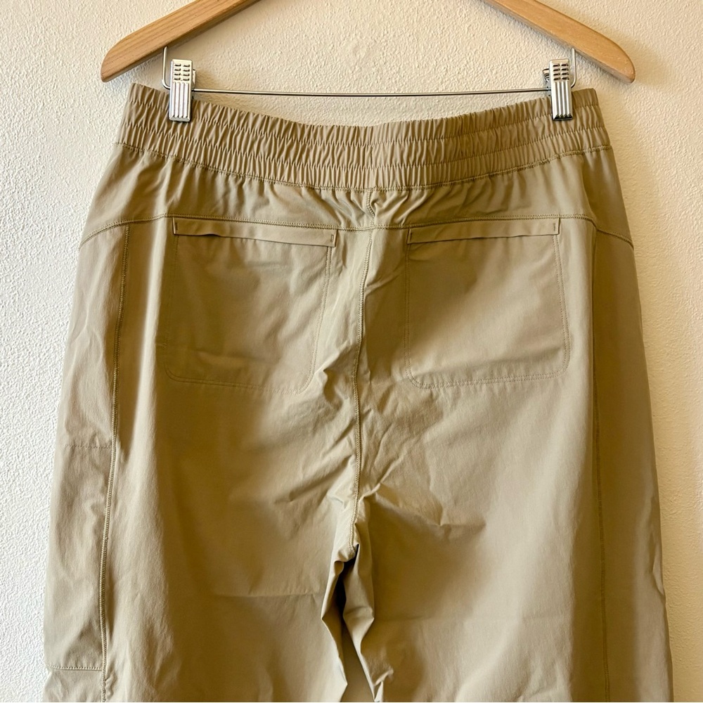 Talbots Cropped Khaki Nylon Drawstring Pants - image 8